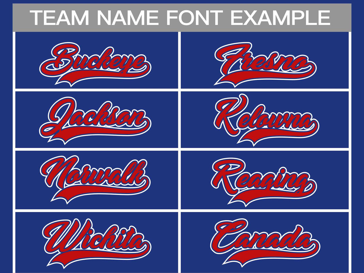 Custom Royal Red Royal-White Classic Style Hockey Jersey Limited