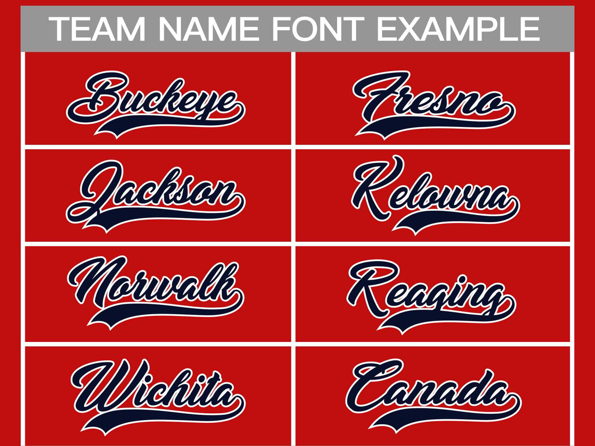 Custom Red Navy-White Classic Style Hockey Jersey Limited