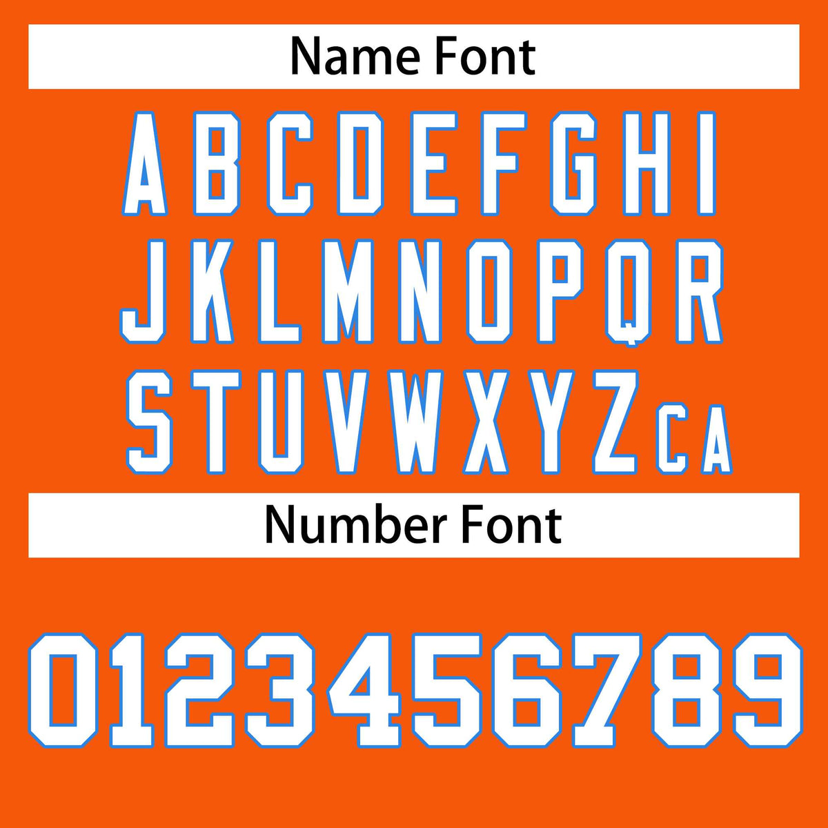 Custom Orange White-Powder Blue Classic Style Hockey Jersey Limited