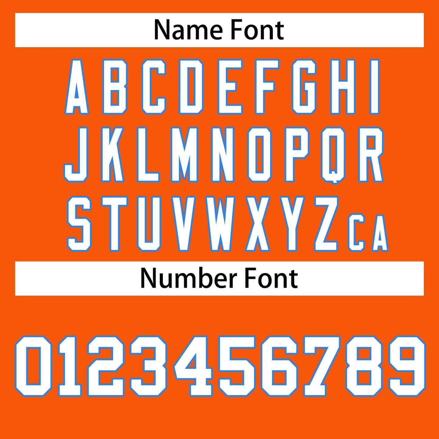 Custom Orange White-Powder Blue Classic Style Hockey Jersey Limited