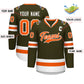 Custom Olive Orange-White Classic Style Hockey Jersey Limited