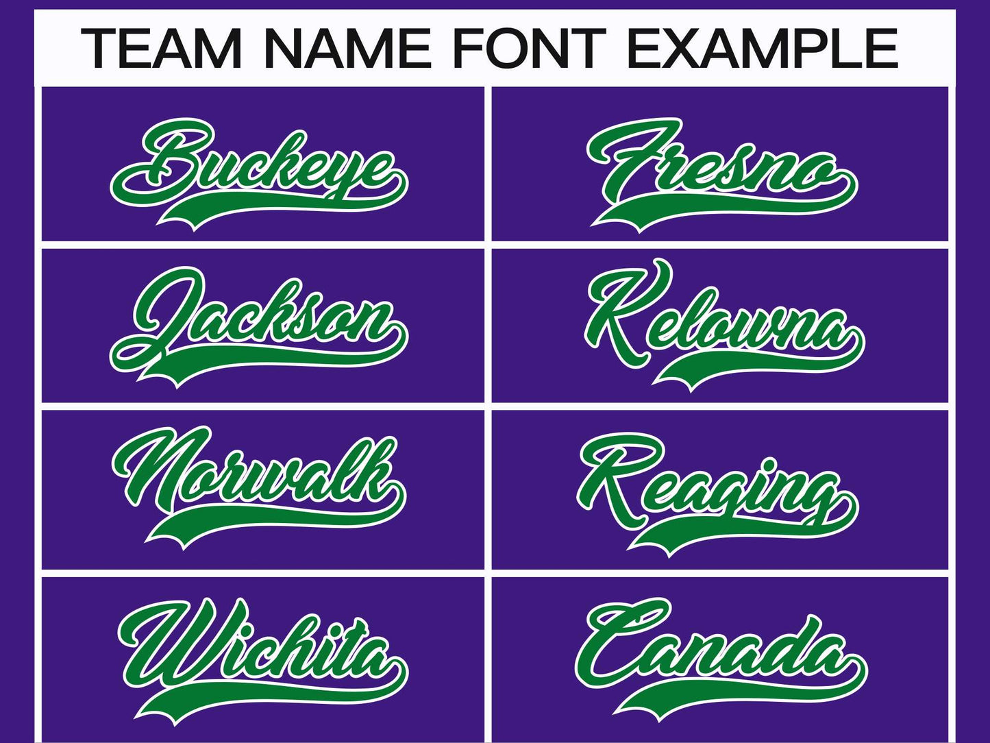 Custom Purple Kelly Green-White Classic Style Hockey Jersey Limited