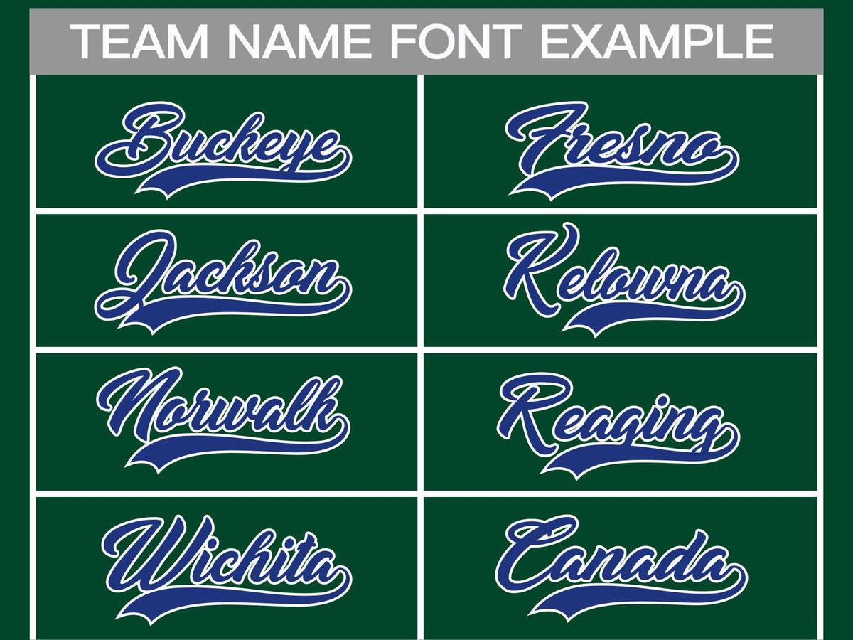 Custom Green Royal-White Classic Style Hockey Jersey Limited