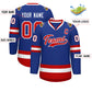 Custom Royal Red-White Classic Style Hockey Jersey Limited