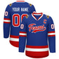 Custom Royal Red-White Classic Style Hockey Jersey