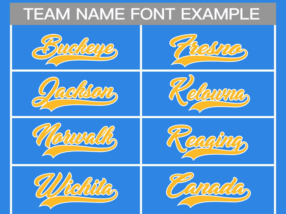 Custom Powder Blue Gold-White Classic Style Hockey Jersey Limited