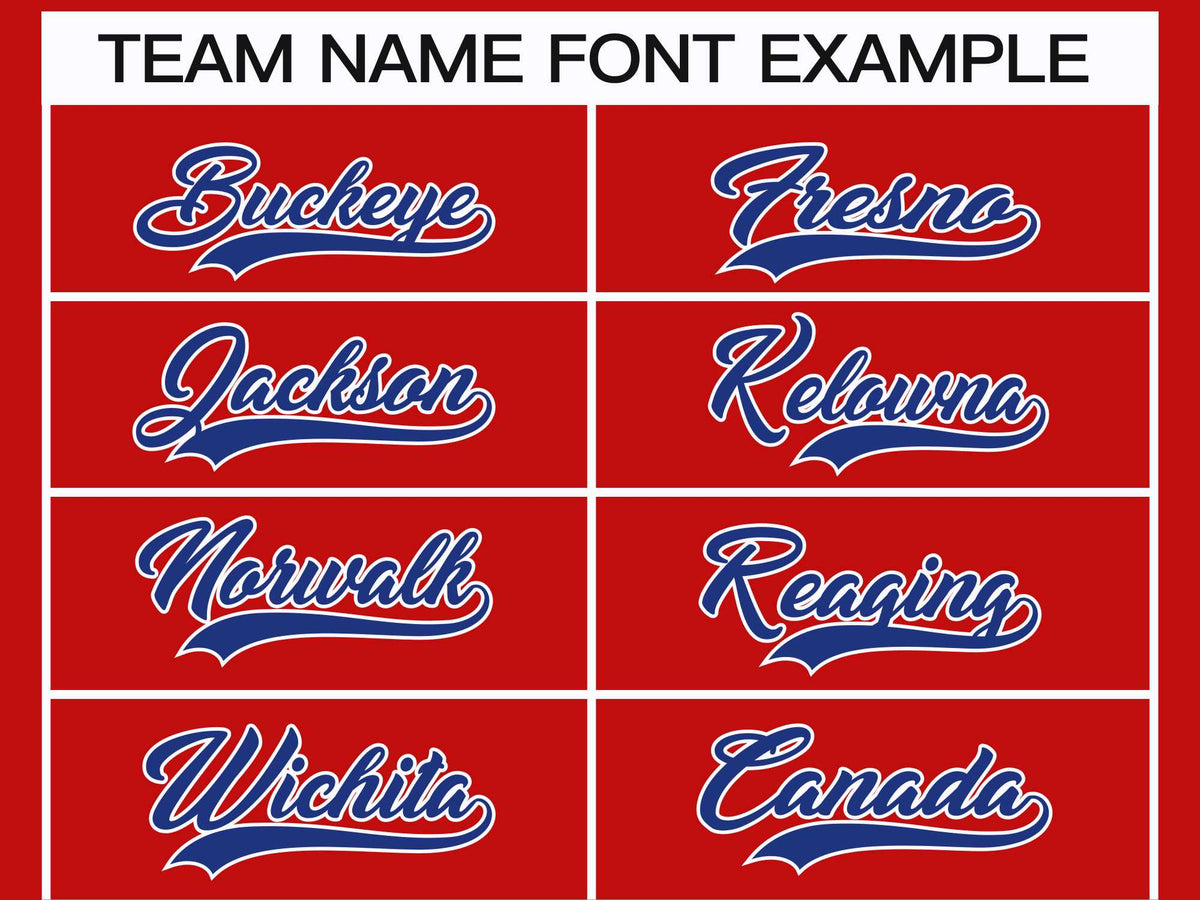 Custom Red Royal-White Classic Style Hockey Jersey Limited