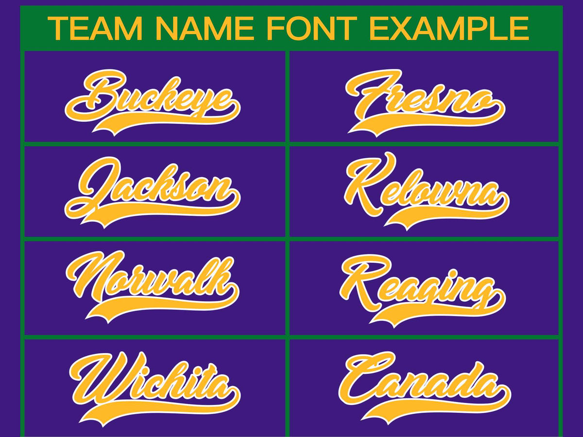 Custom Purple Gold-White Classic Style Hockey Jersey Limited