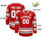 Custom Red White Red-Gray Classic Style Hockey Jersey Limited