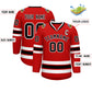 Custom Red Black-White Classic Style Hockey Jersey Limited