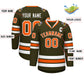 Custom Olive Orange-White Classic Style Hockey Jersey Limited