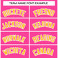 Custom Pink Gold-White Classic Style Hockey Jersey Limited