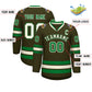 Custom Olive Khaki Olive-Kelly Green Classic Style Hockey Jersey Limited