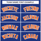 Custom Royal Orange-White Classic Style Hockey Jersey Limited