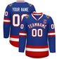 Custom Royal White-Red Classic Style Hockey Jersey