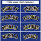 Custom Royal Navy Gold-White Classic Style Hockey Jersey Limited