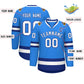 Custom Powder Blue White-Royal Classic Style Hockey Jersey Limited