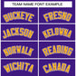 Custom Purple Gold Purple-White Classic Style Hockey Jersey Limited
