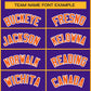 Custom Purple Orange-White Classic Style Hockey Jersey Limited