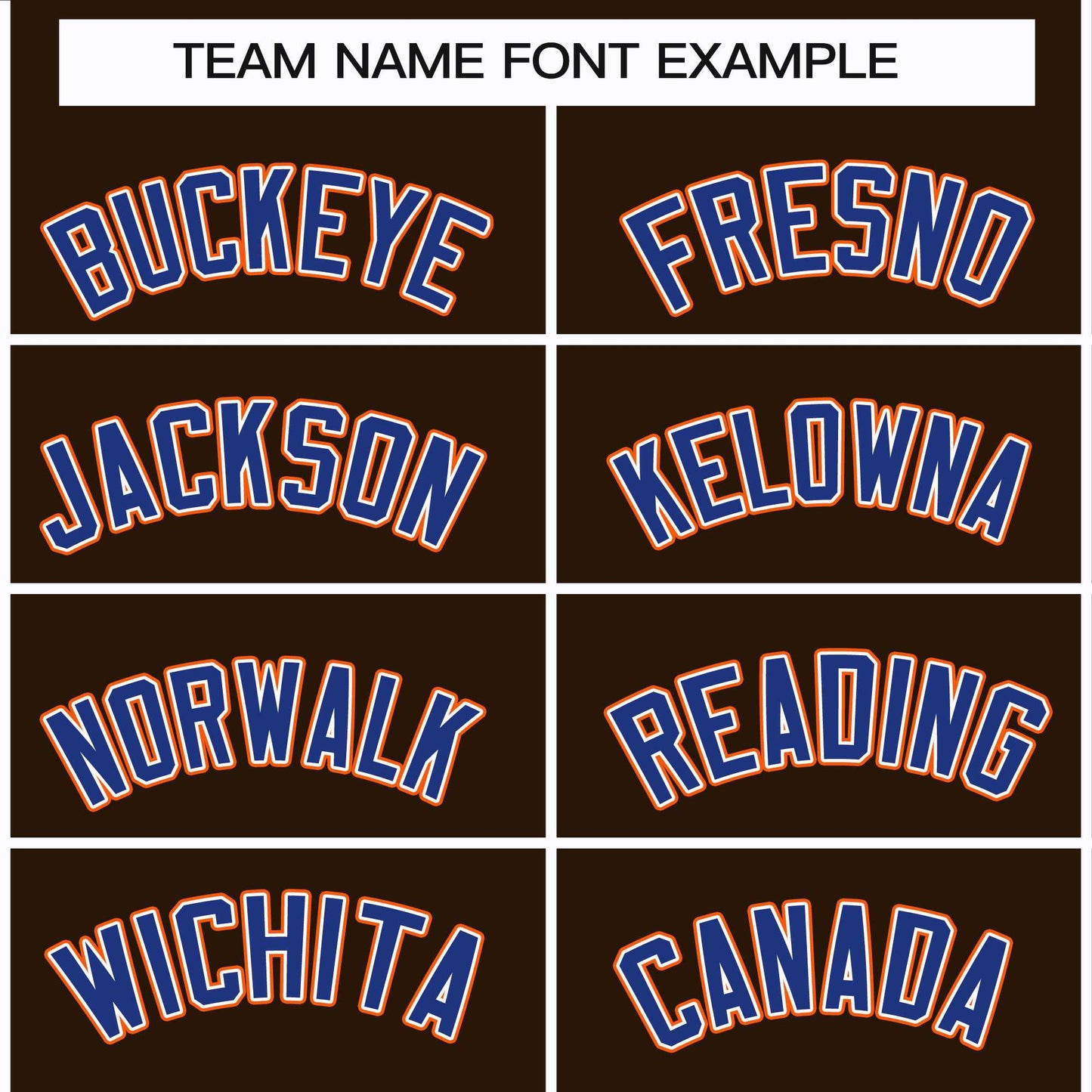 Custom Brown Royal White-Orange Classic Style Hockey Jersey Limited