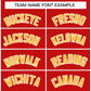 Custom Red Gold-White Classic Style Hockey Jersey Limited