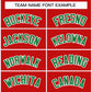 Custom Red Kelly Green-White Classic Style Hockey Jersey Limited