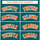 Custom Teal Orange-White Classic Style Hockey Jersey Limited