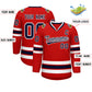 Custom Red Navy-White Classic Style Hockey Jersey Limited