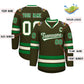 Custom Olive Khaki Olive-Kelly Green Classic Style Hockey Jersey Limited