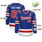 Custom Royal Red-White Classic Style Hockey Jersey Limited