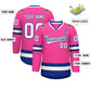 Custom Pink White-Royal Classic Style Hockey Jersey Limited