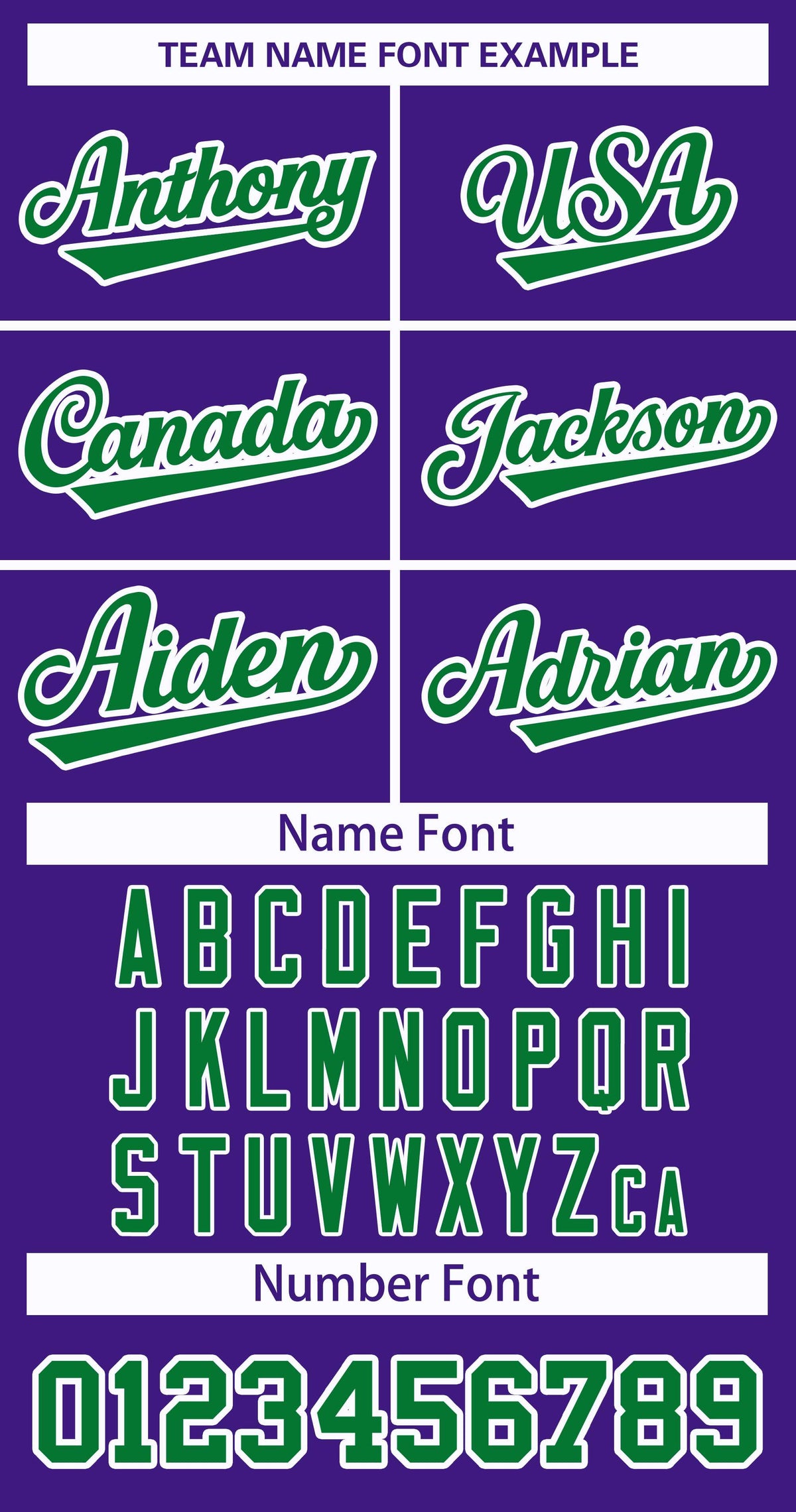 Custom Purple Kelly Green-White Classic Style Hockey Jersey Limited