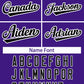 Custom Purple Black-White Classic Style Hockey Jersey Limited