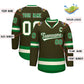 Custom Olive Khaki Olive-Kelly Green Classic Style Hockey Jersey Limited