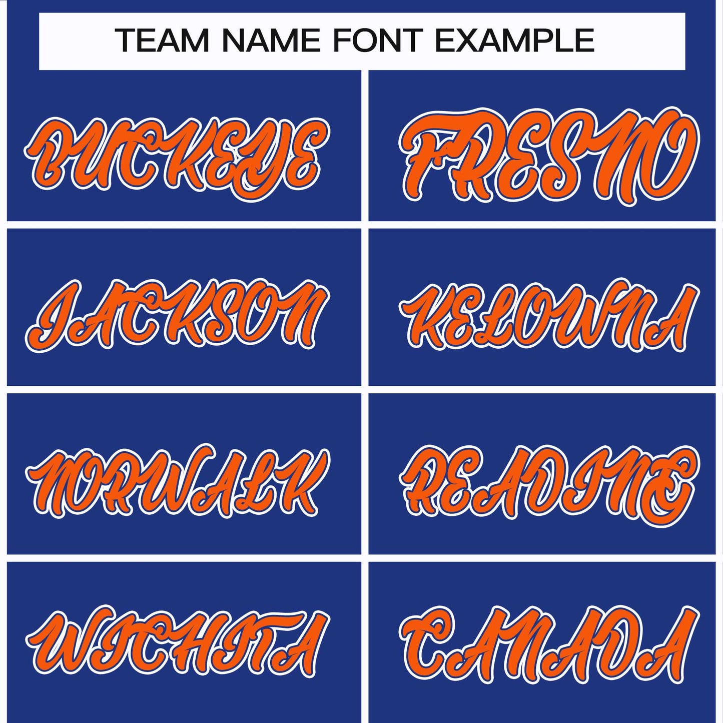 Custom Royal Orange Royal-White Classic Style Hockey Jersey Limited