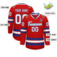 Custom Red White-Royal Classic Style Hockey Jersey Limited