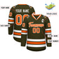 Custom Olive Orange-White Classic Style Hockey Jersey Limited