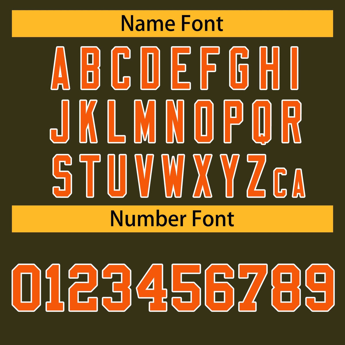 Custom Olive Orange-White Classic Style Hockey Jersey Limited