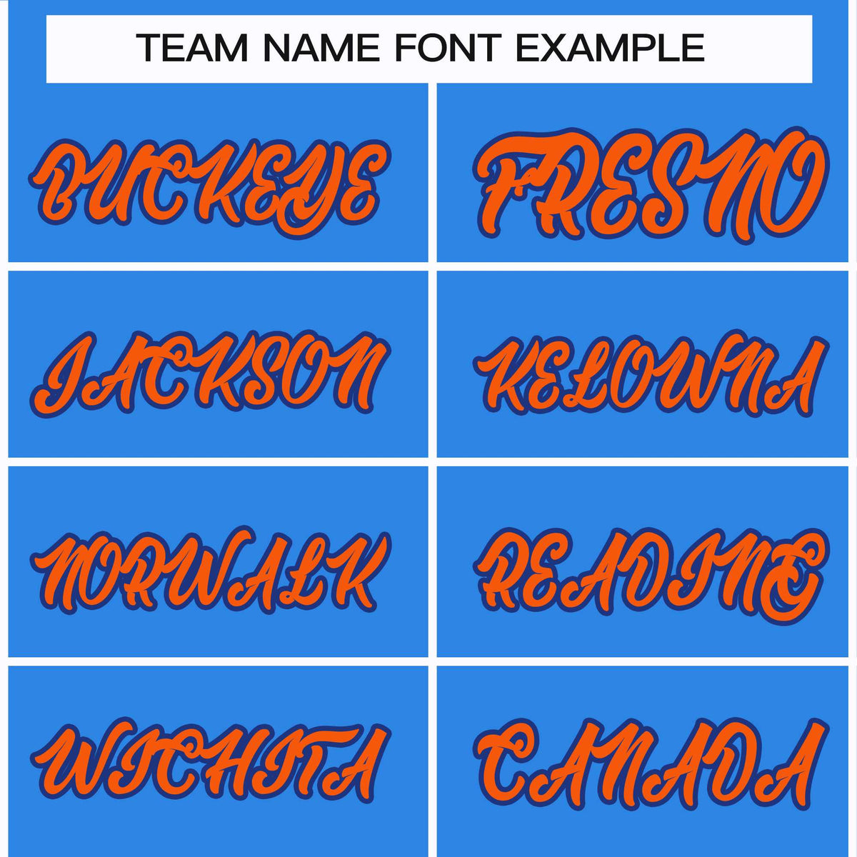 Custom Powder Blue Orange-Royal Classic Style Hockey Jersey Limited