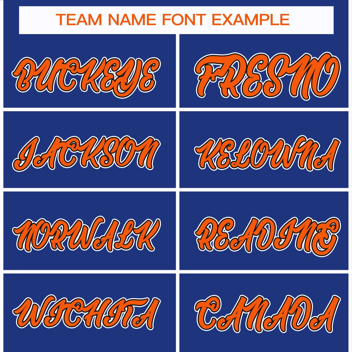 Custom Royal Orange Black-White Classic Style Hockey Jersey Limited