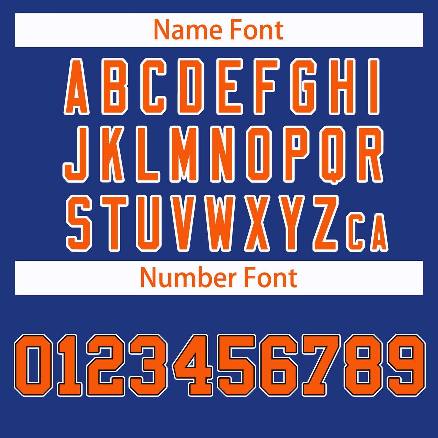 Custom Royal Orange Black-White Classic Style Hockey Jersey Limited