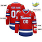 Custom Red White-Royal Classic Style Hockey Jersey Limited