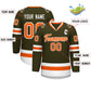 Custom Olive Orange-White Classic Style Hockey Jersey Limited