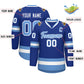 Custom Royal Light Blue-White Classic Style Hockey Jersey Limited