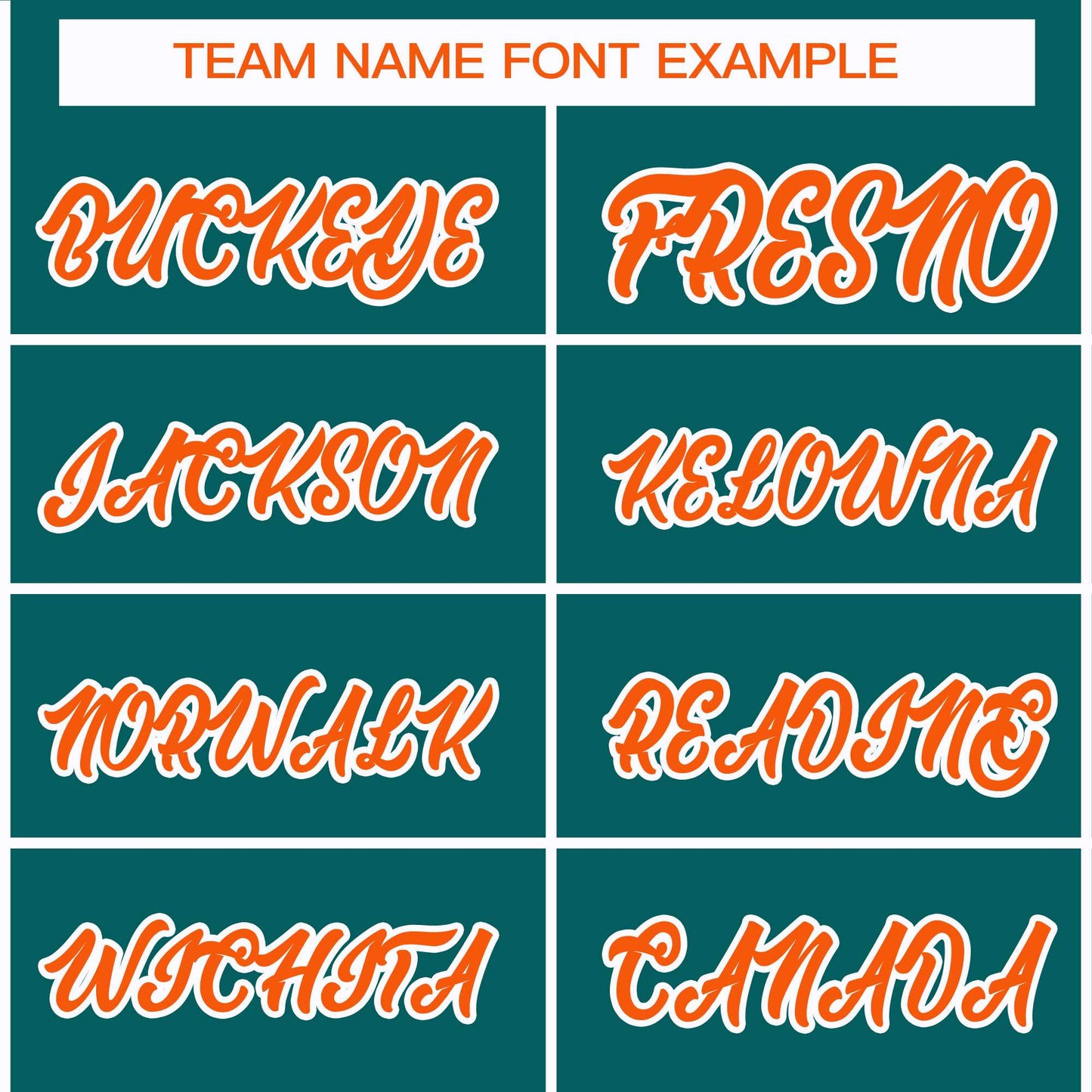 Custom Teal Orange-White Classic Style Hockey Jersey Limited