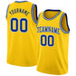 Custom Yellow Royal-White Authentic Basketball Jersey