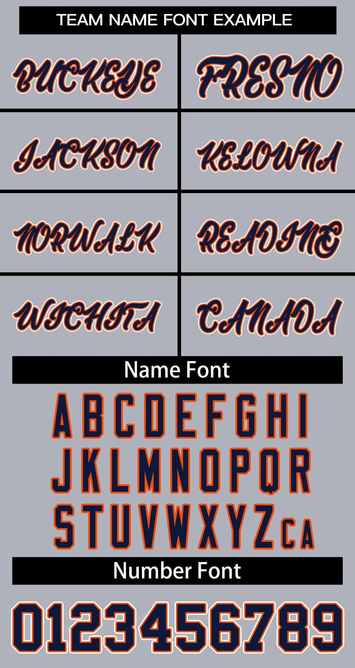 Custom Gray Navy Orange Classic Style Baseball Jersey for Women Limited