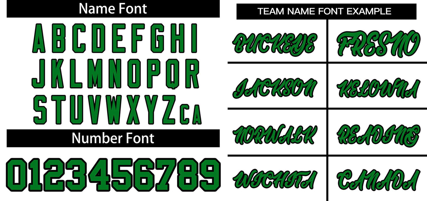 Custom White Kelly Green-Black Classic Style Authentic Two-Button Softball Jersey Limited