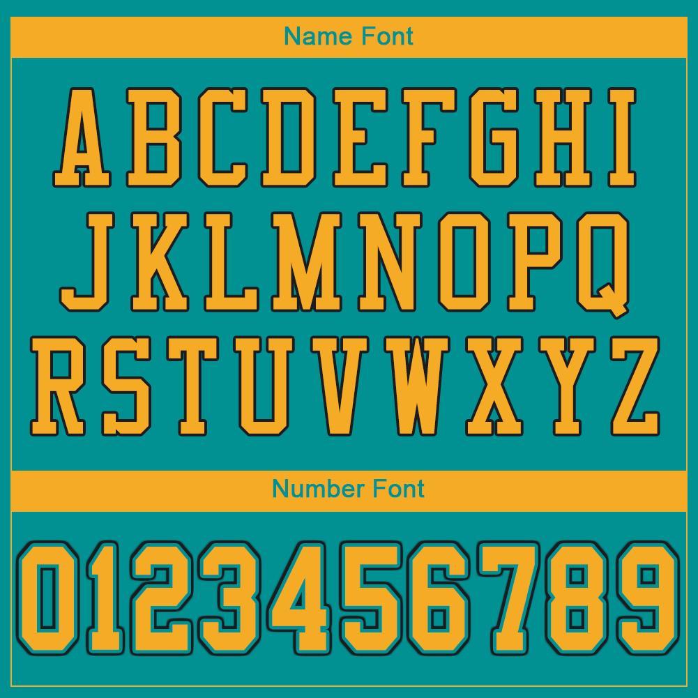 Custom Aqua Gold-Black Mesh Authentic Football Jersey Limited