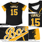 Custom Kelly Green Gold Personalized Raglan Sleeves Design Authentic Baseball Jersey Limited